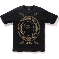 BAPE BLACK EMBROIDERY TEE MENS