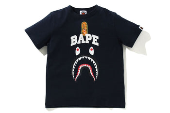 BAPE SHARK PRINT TEE KIDS