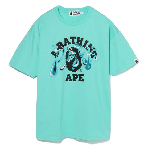 MARBLE CAMO LIQUID COLLEGE TEE LADIES