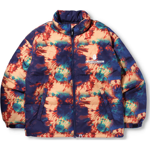 TIE DYE LOOSE FIT DOWN JACKET MENS