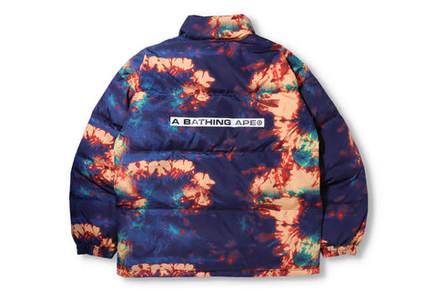TIE DYE LOOSE FIT DOWN JACKET MENS