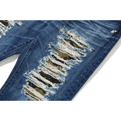 1999 TYPE-02 DAMAGED DENIM PANTS MENS