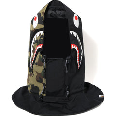 1ST CAMO SHARK FACE MASK HOODIE MENS