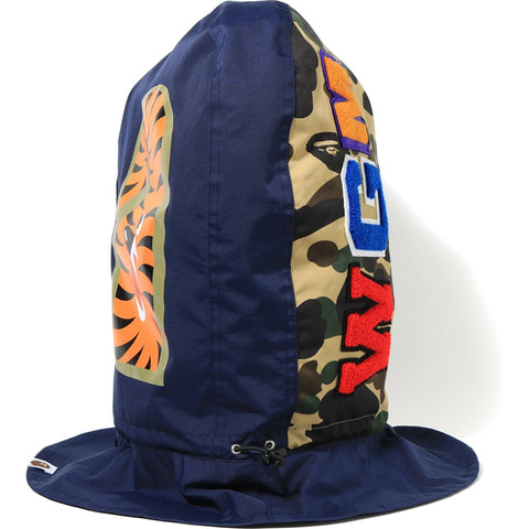 1ST CAMO SHARK FACE MASK HOODIE MENS