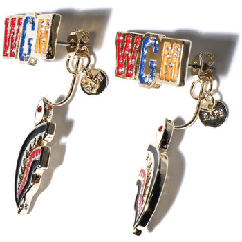 CRYSTAL STONE SHARK PIERCE LADIES