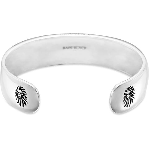 BAPE BLACK SILVER BRACELET MENS