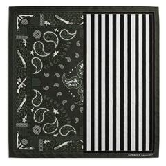 BAPE BLACK PAISLEY SILK SCARF MENS