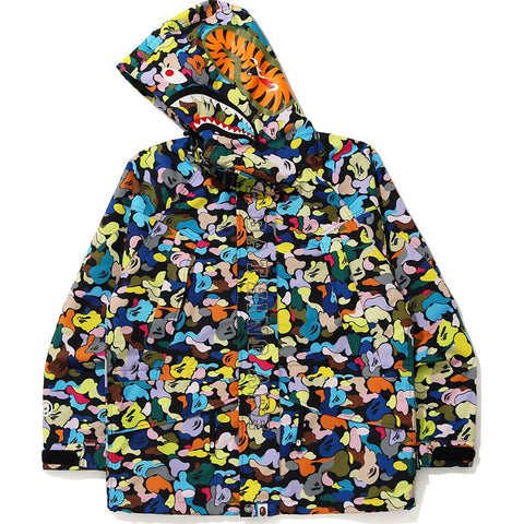 MULTI CAMO SHARK SNOWBOARD JACKET MENS