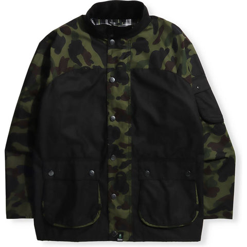 BARBOUR X BAPE 1ST CAMO INTERNATIONAL RAIN JACKET MENS