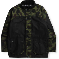 BARBOUR X BAPE 1ST CAMO INTERNATIONAL RAIN JACKET MENS
