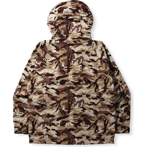 BAPE X OVO WOODLAND CAMO SNOWBOARD JACKET MENS