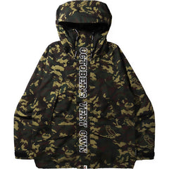 BAPE X OVO WOODLAND CAMO SNOWBOARD JACKET MENS