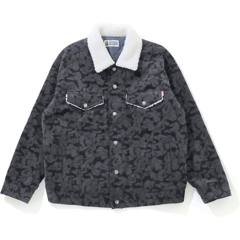 SOLID CAMO CORDUROY BOA OVERSIZED JACKET LADIES