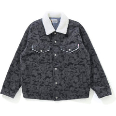 SOLID CAMO CORDUROY BOA OVERSIZED JACKET LADIES