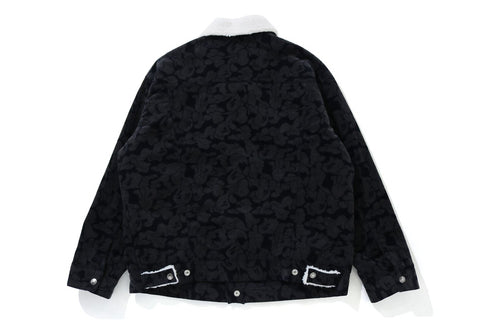 SOLID CAMO CORDUROY BOA OVERSIZED JACKET LADIES