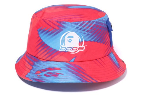 STROKE CAMO POCKET BUCKET HAT MENS