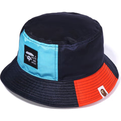COLOR BLOCK BUCKET HAT LADIES