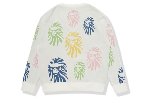 BAPE BLACK APE HEAD CARDIGAN MENS