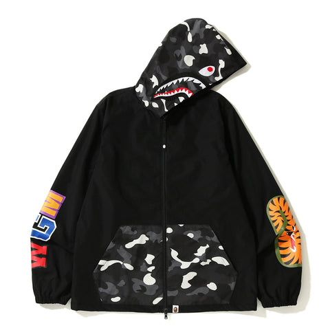 CITY CAMO SHARK HOODIE JACKET MENS