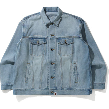 EMBROIDERY LOOSE FIT DENIM JACKET MENS