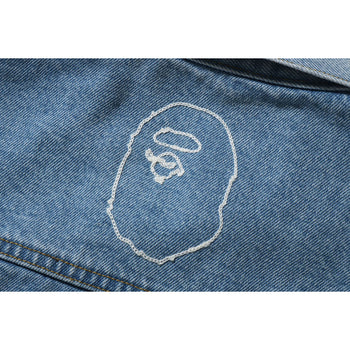 EMBROIDERY LOOSE FIT DENIM JACKET MENS