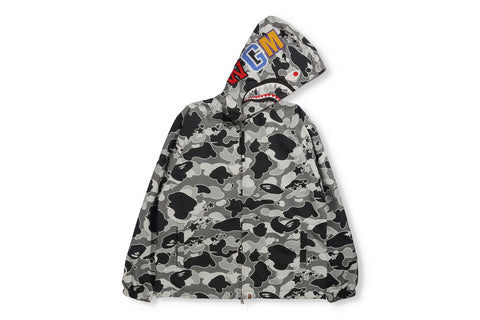 STA CAMO SHARK OVERSIZED FULL ZIP HOODIE LADIES