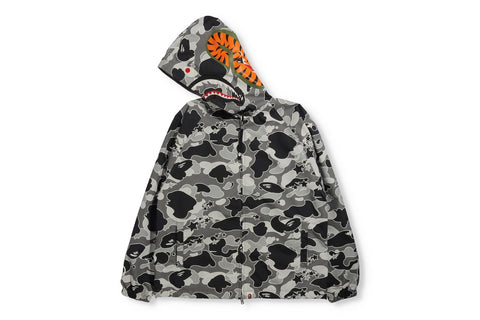 STA CAMO SHARK OVERSIZED FULL ZIP HOODIE LADIES