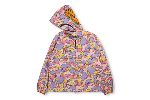 STA CAMO SHARK OVERSIZED FULL ZIP HOODIE LADIES