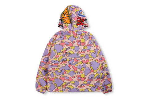 STA CAMO SHARK OVERSIZED FULL ZIP HOODIE LADIES