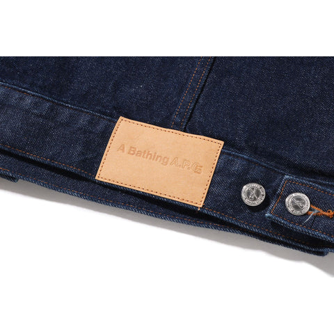 BAPE X A.P.C. DETACHABLE HOODIE DENIM JACKET MENS