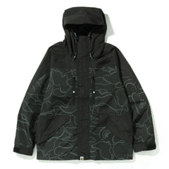 TEXT CODE CAMO HOODIE JACKET MENS