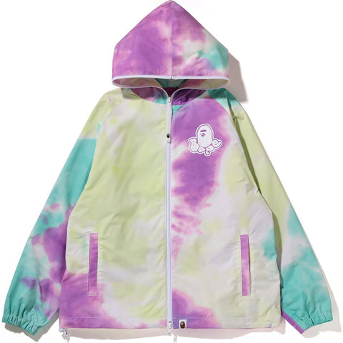 TIE DYE OVERSIZED FULL ZIP HOODIE JACKET LADIES