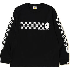BAPE CHECKER L/S TEE MENS