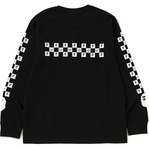 BAPE CHECKER L/S TEE MENS