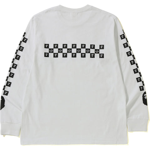 BAPE CHECKER L/S TEE MENS