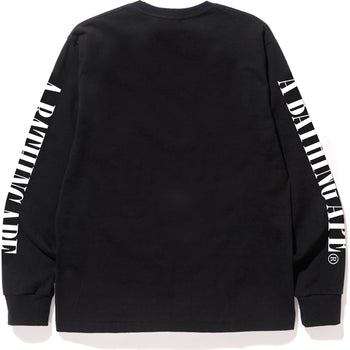 BAPE CHECK BAPE LOGO L/S TEE MENS