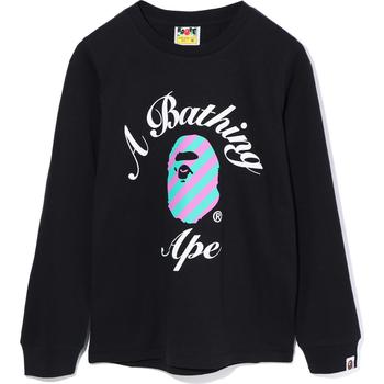 FOAM STRIPE COLLEGE L/S TEE LADIES