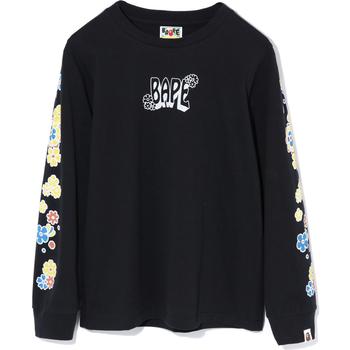 PIGMENT FLOWER APE HEAD L/S TEE LADIES