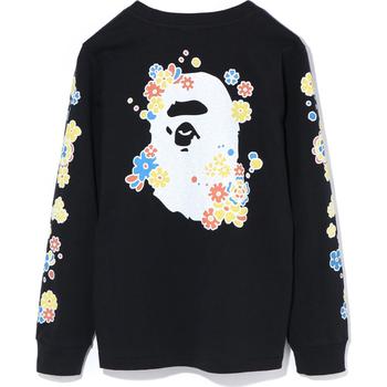 PIGMENT FLOWER APE HEAD L/S TEE LADIES