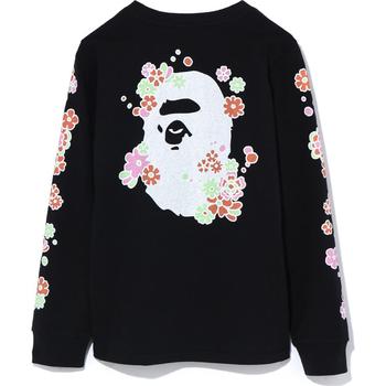 PIGMENT FLOWER APE HEAD L/S TEE LADIES