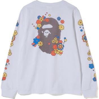 PIGMENT FLOWER APE HEAD L/S TEE LADIES