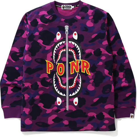COLOR CAMO SHARK L/S TEE MENS