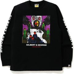 BAPE X GILBERT & GEORGE UP GOD L/S TEE MENS