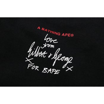 BAPE X GILBERT & GEORGE UP GOD L/S TEE MENS
