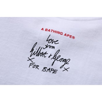 BAPE X GILBERT & GEORGE UP GOD L/S TEE MENS