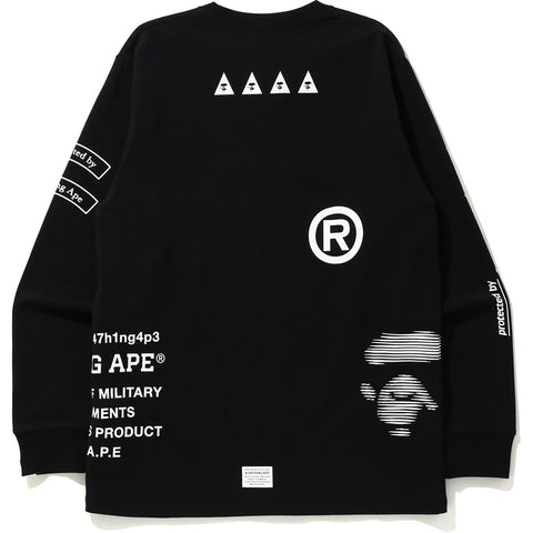 SECURITY MULTI PRINT L/S TEE MENS