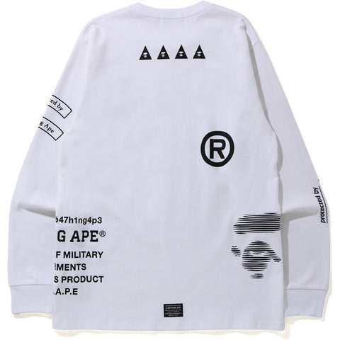 SECURITY MULTI PRINT L/S TEE MENS