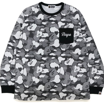 STRIPE ABC CAMO RELAXED FIT POCKET L/S TEE MENS