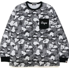 STRIPE ABC CAMO RELAXED FIT POCKET L/S TEE MENS