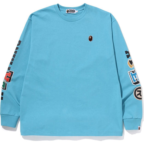 MULTI FONTS RELAXED FIT HEAVY WEIGHT L/S TEE MENS